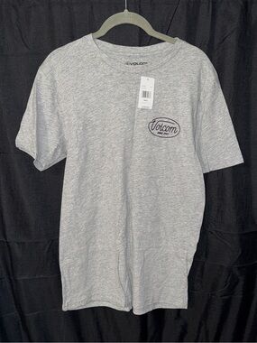 Volcom Light Gray Short Sleeve Logo Tee